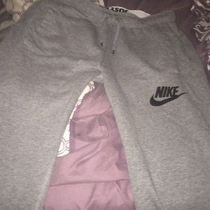 Gray nike joggers